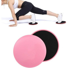 Sliders Fitness Abs Trainer Abs Cruncher vyrams Sporto įranga Ab Trainer Slankiojantys diskai sportui Grindų slankiklio pratimai Pink 17.5 cm