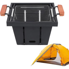 Lauko grilio krosnelė, BBQ grilio krosnelė - sulankstomas keliaujantis grilio degiklis - nerūdijančio plieno krosnelė šeimos šventėms, iškylos griliui