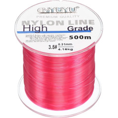 PATIKIL 547Yard/1640FT žvejybos linija 10Lb Monofilament Fluorokarbono dengtas Fuksija