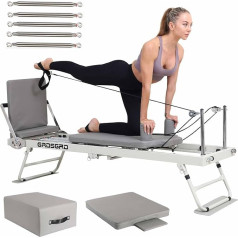 GRDSGRD Pilates Reformer, sulankstomas Reformer Pilates mašina, skirta naudoti namuose Pilates įranga, skirta mokymui namuose