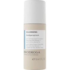 BIODROGA Bioscience Institute - valomasis dezodorantas-antiperspirantas 50 ml - patikima apsauga visų tipų odai - be kvepalų ir alkoholio, apsaugo nuo per didelio prakaitavimo ir nemalonaus kvapo