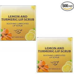 Ciberžolės lūpų šveitiklis, lūpų šveitiklis, ciberžolės vitamino C šveitiklis, balinanti priemonė tamsioms lūpoms, lūpų balinimas rūkalių tamsioms lūpoms, ciberžolės ir citrinos lūpų šveitiklis (2 vnt.)