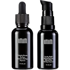 IMIM Starry Eye Duo akių kremas ir akių serumas su hialurono rūgštimi Dovanų rinkinys moterims ir vyrams Akių priežiūros rinkinys brandžiai odai su senėjimą stabdančiu dieniniu ir naktiniu kremu