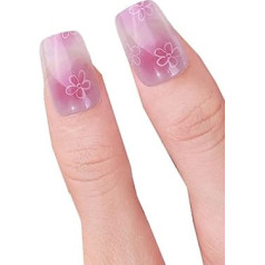 Halbgehärtete Gele Nagelaufkleber Licht Erforderlich Nagellackstreifen Gel Nagelstreifen Nageldekorationen Für Party Hochzeit