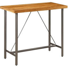 Vidaxl Tvirtas regeneruotas tikmedžio baro stalas 120x58x106cm Virtuvės valgomojo baldai