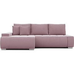 Grekpol Sofa su miego funkcija 227 x 153 cm - Kampinė sofa su miego funkcija ir lovos dėže - Sofa lova su lovos dėže - Sofa 3 sėdimos vietos - Sofa kairė
