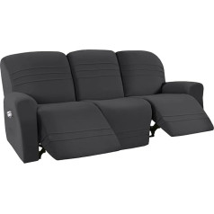 ‎Gamukai GAMUKAI 5 pakuočių paklotų kėdžių sofos užvalkalai Fleece Stretch Lounger Couch Covers for 3-Seater Lounger Sofa Protective Covers Furniture Protector (Dark Grey)