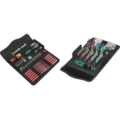 Wera 05135926001 KK W 1 Kraftform Compact W1 priežiūros įrankių rinkinys 35 dalių juodas