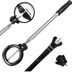 THIODOON Golf Ball Retriever Telescope Water with Locking Knob, Golf Ball Picker, Top Gripper for End of Putter Retractable Ball Retractor Tool, Golf Accessories and Gifts for Men