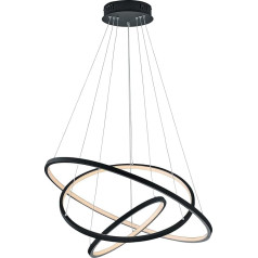 Trio Leuchten WiZ Aaron 352710342 LED pakabinamas šviestuvas 80 W RGBW LED su 16 milijonų spalvų + 64 000 baltos spalvos tonų + 18 šviesos scenų Valdymas per programėlę + valdymas balsu + nuotolinis valdymas + sieninis jungiklis