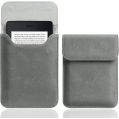 WALNEW 6'' Kindle Sleeve Case Ultra lengvas ir plonas apsauginis dėklas, skirtas Kindle, Kindle 4/5, Kindle Paperwhite, Kindle Touch, Kindle Voyage, pilkas