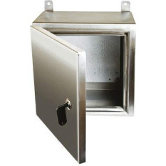 RS PRO Edelstahl Wandgehäuse IP69K, HxBxT 600 mm x 600 mm x 300 mm