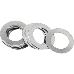 Metall-Dichtung, 20 Stück 304 Edelstahl 0,1 0,2 0,3 0,48 mm ultradurnas liepsninis liežuvėlis, skirtas liepsninių liežuvėlių liežuvėlių perėjimui (M35x45Thick0.5mm)