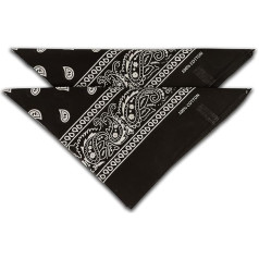 fashionchimp Nicki-Halstuch aus 100% Baumwolle im 2er Set, Unisex Bandana, AZO-Frei