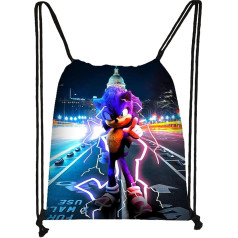 ATVOYO Sonic Drawstring Backpack Sonic Drawstring Backpack Gym Travel Backpack Sportswear Small Swimming Bag Kids Drawstring Backpack Suitable for Everyone to Use Anywhere, multicoloured