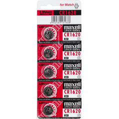 Maxell Baterija CR1620 5 vnt.