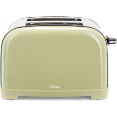 2 lizdų skrudintuvas 850W pilkos spalvos - DOD196M - livoo