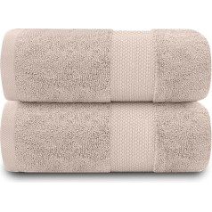 GAVENO CAVAILIA GC atsparus išblukimui Vonios kambario rinkinys 700 gsm Premium kokybės itin gerai sugeriantis 100 % medvilnės egiptietiškas Mocha 2 dalių vonios rankšluostis
