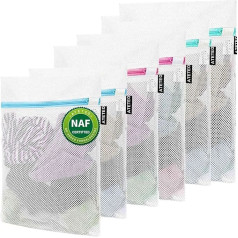 Netz-Wäschesäcke, 6 Stück, Waschmaschinen-Waschbeutel, wiederverwendbar und langlebig, Netz-Waschbeutel für empfindliche Bluse, Strumpfwaren, Unterwäsche, BH, Dessous, Babykleidung