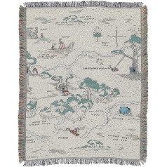 Northwest Winnie the Pooh Woven Tapestry Throw Blanket 48