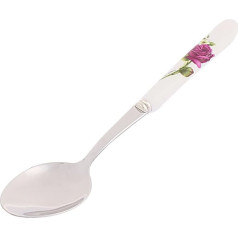 sourcingmap® Rose Pattern Keraminė rankena Vakarienės sriubos šaukštas