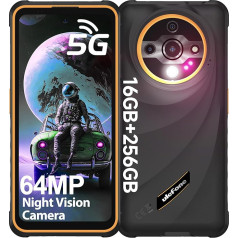 Ulefone Armor X31 Pro 5G lauko mobilusis telefonas 2025 16GB + 256GB / 2TB SD, 64MP + 25MP naktinis matymas 6,56 colių 120Hz 