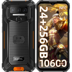 OUKITEL WP23 Plus lauko mobilusis telefonas (2025) - 10600mAh 256GB ROM + 24GB RAM lauko išmanusis telefonas be sutarties 6,52 colių 