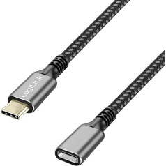 Kabelis usb3.2 gen2 typec į usb-c/f, pd, 1 m
