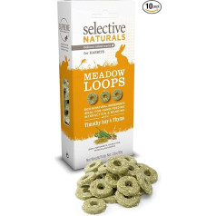 Selective Naturals Meadow Loops Timothy Hay & Thyme For Rabbits 2.8-Oz - 10 vnt. pakuotė