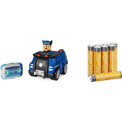 PAW PATROL Chases nuotolinio valdymo policijos automobilis su nuotolinio valdymo pulteliu vaikams nuo 3 metų Baterija ir 