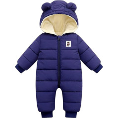 Sbyhbhyds Baby Snowsuit Jumpsuit žiemos Jumpsuit paltas naujagimių storio Zip Romper Toddler atsparus vėjui