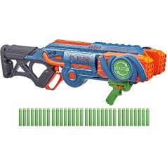 Nerf Elite 2.0 Flipshots Flip-32 Blaster, 32 strėlių statinės dvigubai didesnei ugnies galiai, 32 strėlių talpa, 32 Nerf strėlės