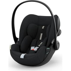 CYBEX Gold Cloud G i-Size Plus vaikiška automobilinė kėdutė su naujagimio įdėklu, nuo gimimo iki maždaug 24 mėnesių, skirta vaikams nuo 40 cm iki 87 cm, maks. 13 kg, Mėnulio juoda
