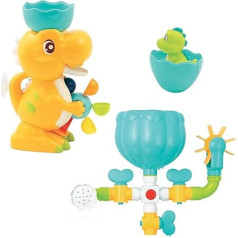 LUDI 40071 Dino vonios rinkinys Vonios žaislas įvairiaspalvis