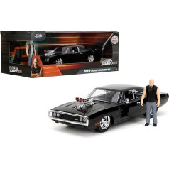Jada JA30737 1:24 1970 Dodge Charger R/T su Dominic Toretto figūrėle