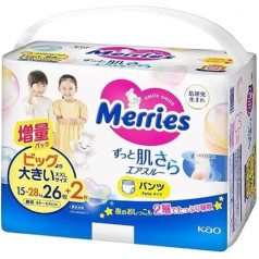 Merries Sauskelnės-kelnaitės XXL 15-28 kg 28 vnt.