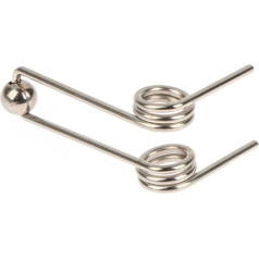Kleine Torsionsfeder, 2 Stück Drahtdurchmesser 1,2 mm Lockenstab-Ersatz, doppelte Rückführung, Torsionsfeder, Haar-Lockenstab-Zubehör (dydis: 26 mm) (dydis: 24 mm)
