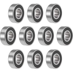 Z2 15 mm x 35 mm x 11 mm dvigubai ekranuotas rutulinis guolis iš anglinio plieno (10 vnt.) 6202-2RS