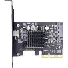 CY kortelė USB 3.2 Gen2 Type-C 20Gbps USB-C 20Gbps USB-C į PCI-E 4X Express adapteris stalinėms pagrindinėms plokštėms