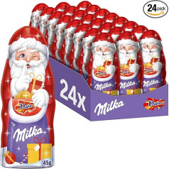 Milka Santa Claus Daim 24 x 45 g I Didelė šokolado 