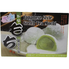 Japoniško stiliaus žaliosios arbatos ryžių pyragas Mochi Daifuku 7,4 oz / 210 g (1 pakuotė), N/A