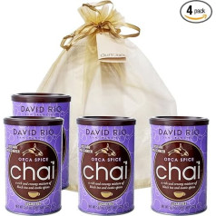GUSTONE. David Rio Orca Dovanų rinkinys 4 x 337 g skardinės Chai Latte