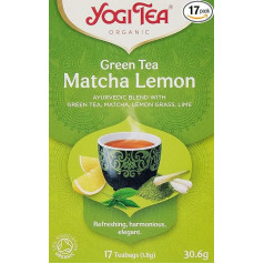 Yogi Tea Organic Matcha Lemon Tea Green 17 maišelių