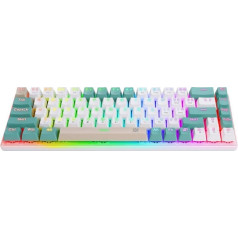 Mechaninė klaviatūra vexx gk-084 rgb su baltu apšvietimu