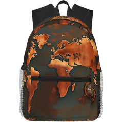 FRESQA Pine Needle Tree Winter Landscape Print Fashion Leisure Backpack Multifunctional Travel Backpack Perfect for Outdoor Use