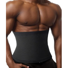 RIBIKA Mens Waist Trimmer Tummy Control Sauna Belt Sweat Slim Abdominal Belt Waist Cincher Workout