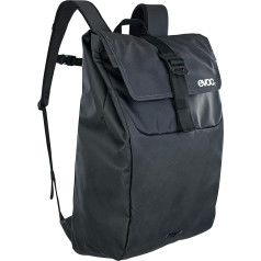 EVOC DUFFLE BACKPACK 16L ir 26L kuprinė kasdienai ir kelionėms (atspari vandeniui, 100 % be PVC, dangtis su aliuminio kabliuku, šoninis skyrius nešiojamajam kompiuteriui, nuimamas krūtinės diržas)