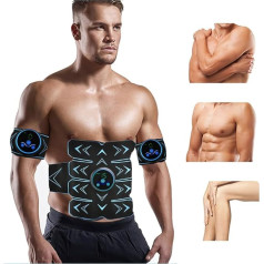 Erysin pilvo diržas ABS stimuliatorius pilvo treniruočių diržas Treniruotės nešiojamoji treniruoklių įranga namams Juosmens trimeris vyrams Moterų mėlyna mėlyna vidutinė, mėlyna