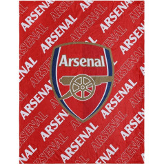 Arsenal FC EPL Supreme Slumber Plush Throw Blanket
