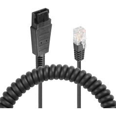 SinLoon RJ9 į QD adapterio kabelį Ausinių adapterio kabelis Greito atjungimo kabelis į RJ9 kištuko adapterio kabelį, skirtą 